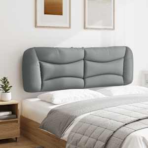 Polštář na čelo postele Hvar světle šedý 152 cm textil - obrázek 4