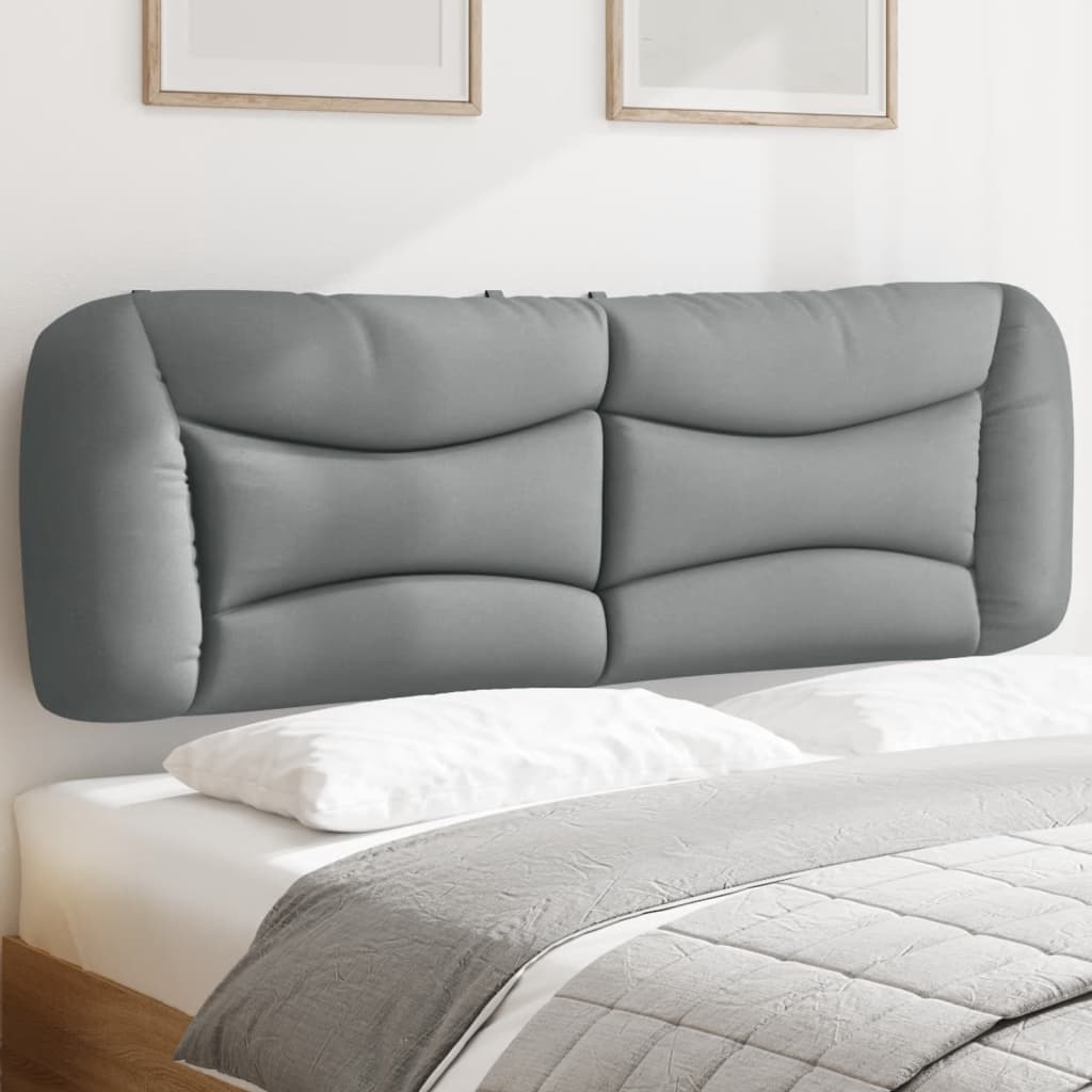 vidaXL Pernă tăblie de pat, gri deschis, 152 cm, material textil