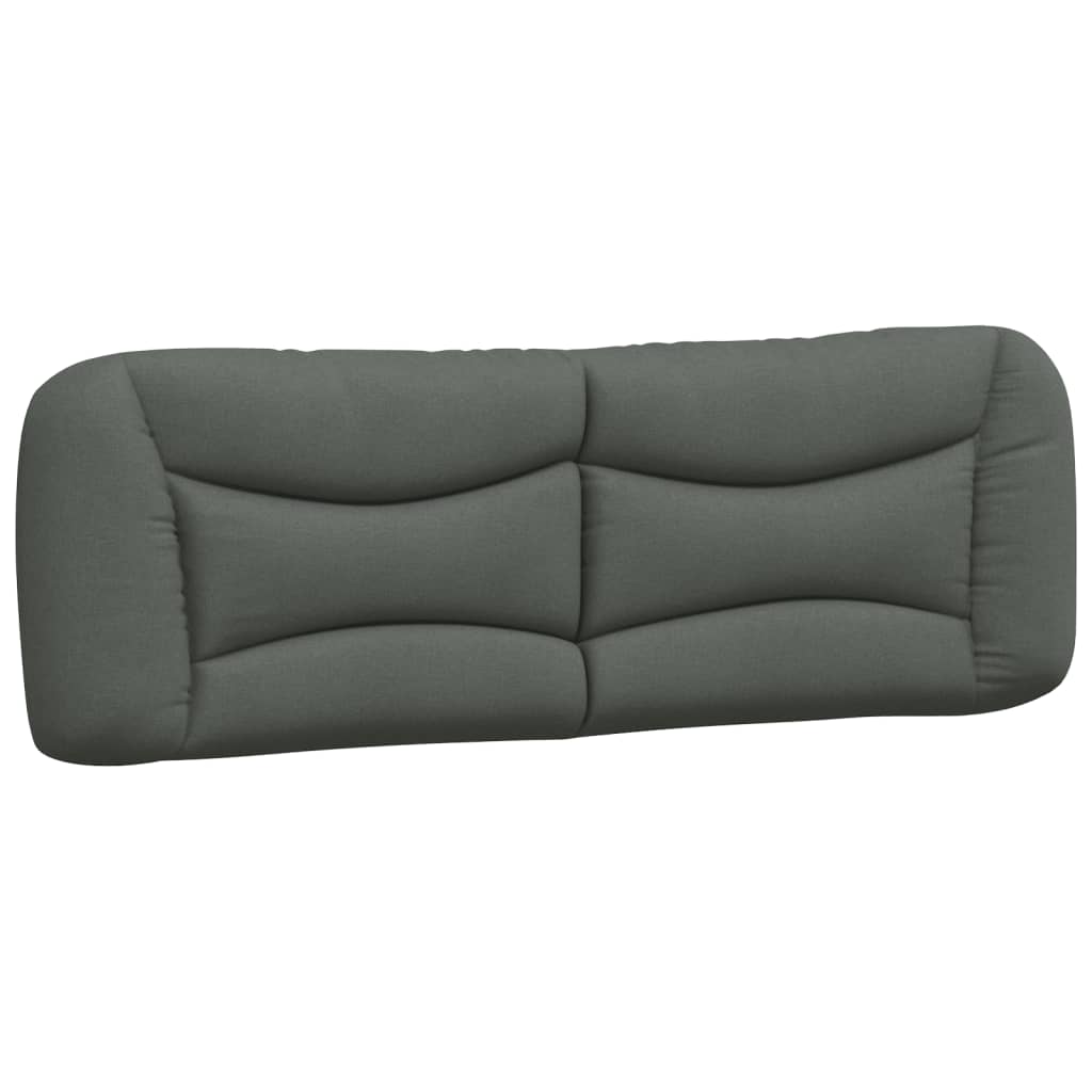 VidaXL Coussin De Tête De Lit Gris Foncé 152 Cm Tissu