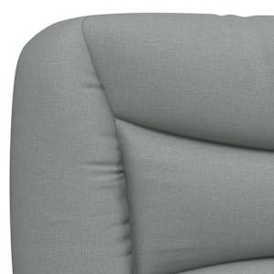 Polštář na čelo postele Hvar světle šedý 193 cm textil - obrázek 8
