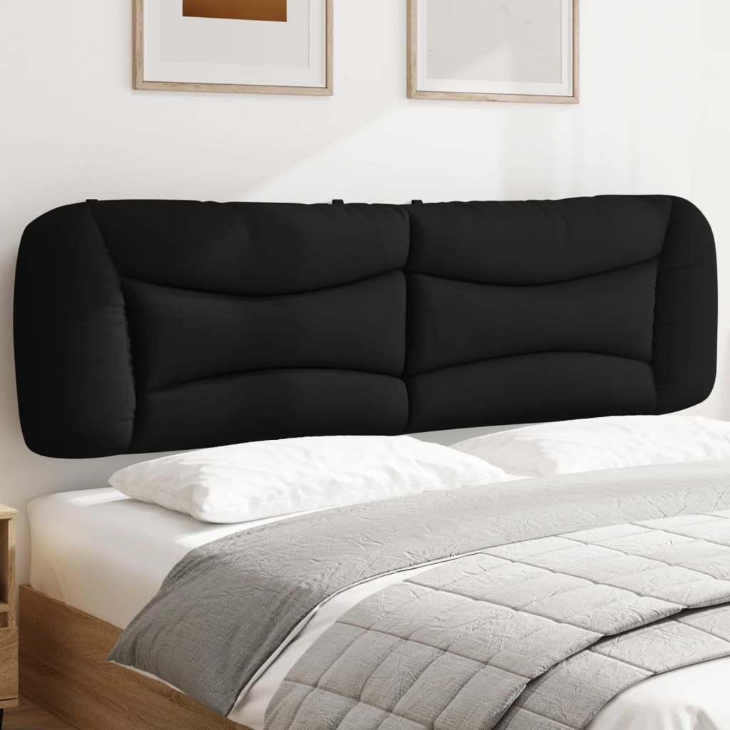 vidaXL Pernă pentru tăblie pat, negru, 193 cm, piele artificială