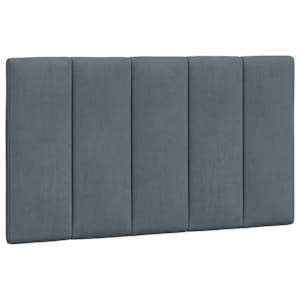 vidaXL voodipeatsi padi Hanko, tumehall, 80 cm, samet