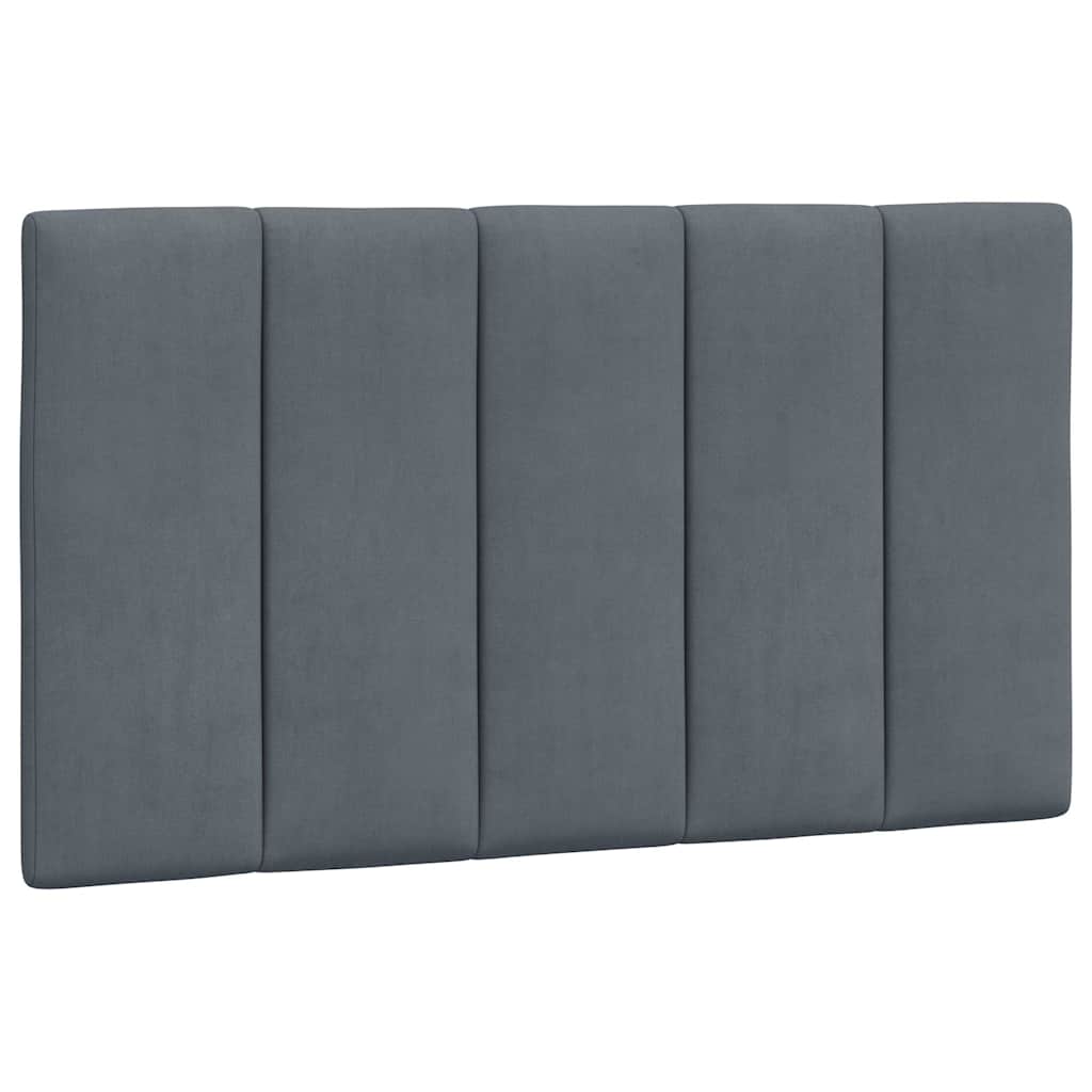 E-shop vidaXL Vankúš na čelo postele Hanko tmavosivý 90 cm zamat