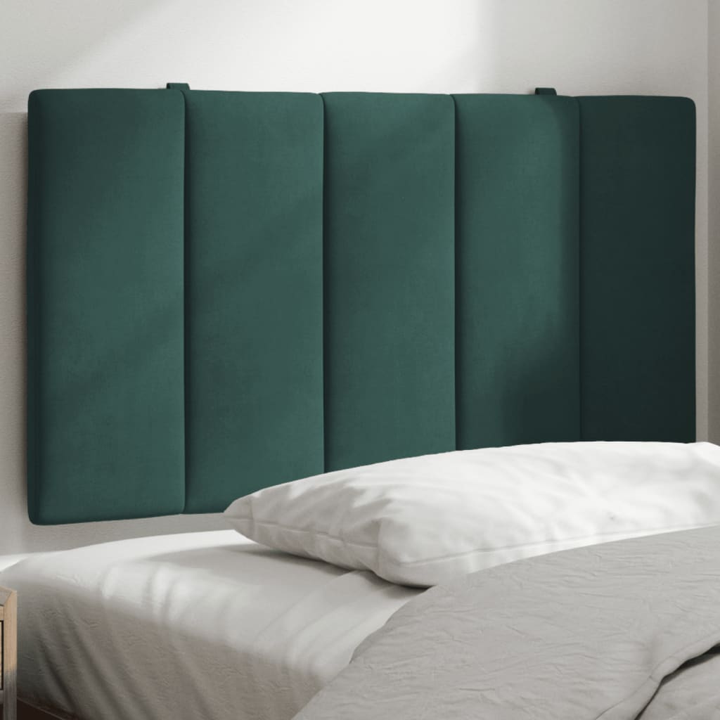 vidaXL Pernă tăblie de pat, Hanko, verde, 90 cm, catifea