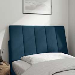 vidaXL Cabecero de cama acolchado Hanko terciopelo azul 90 cm