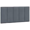 vidaXL voodipeatsi padi Hanko, tumehall, 100 cm, samet
