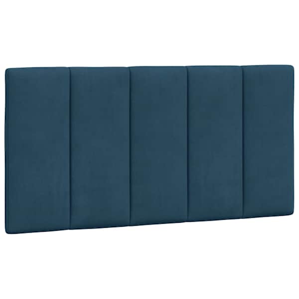 vidaXL voodipeatsi padi Hanko, sinine, 100 cm, samet