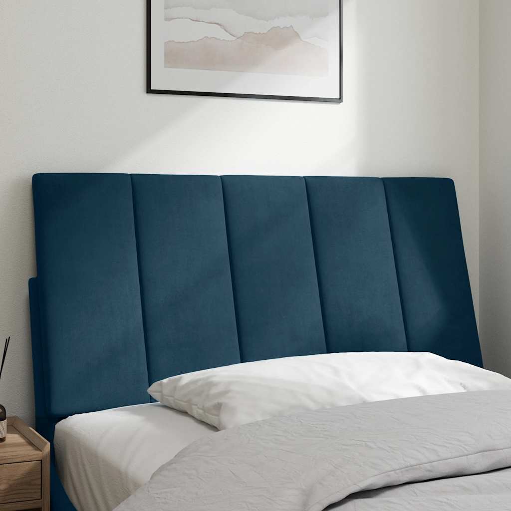 Thumbnail - vidaXL Kopfteil-Kissen "Hanko" Blau 100 cm Samt