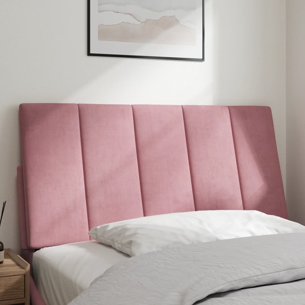 vidaXL rózsaszín bársony fejtámla párna 100 cm