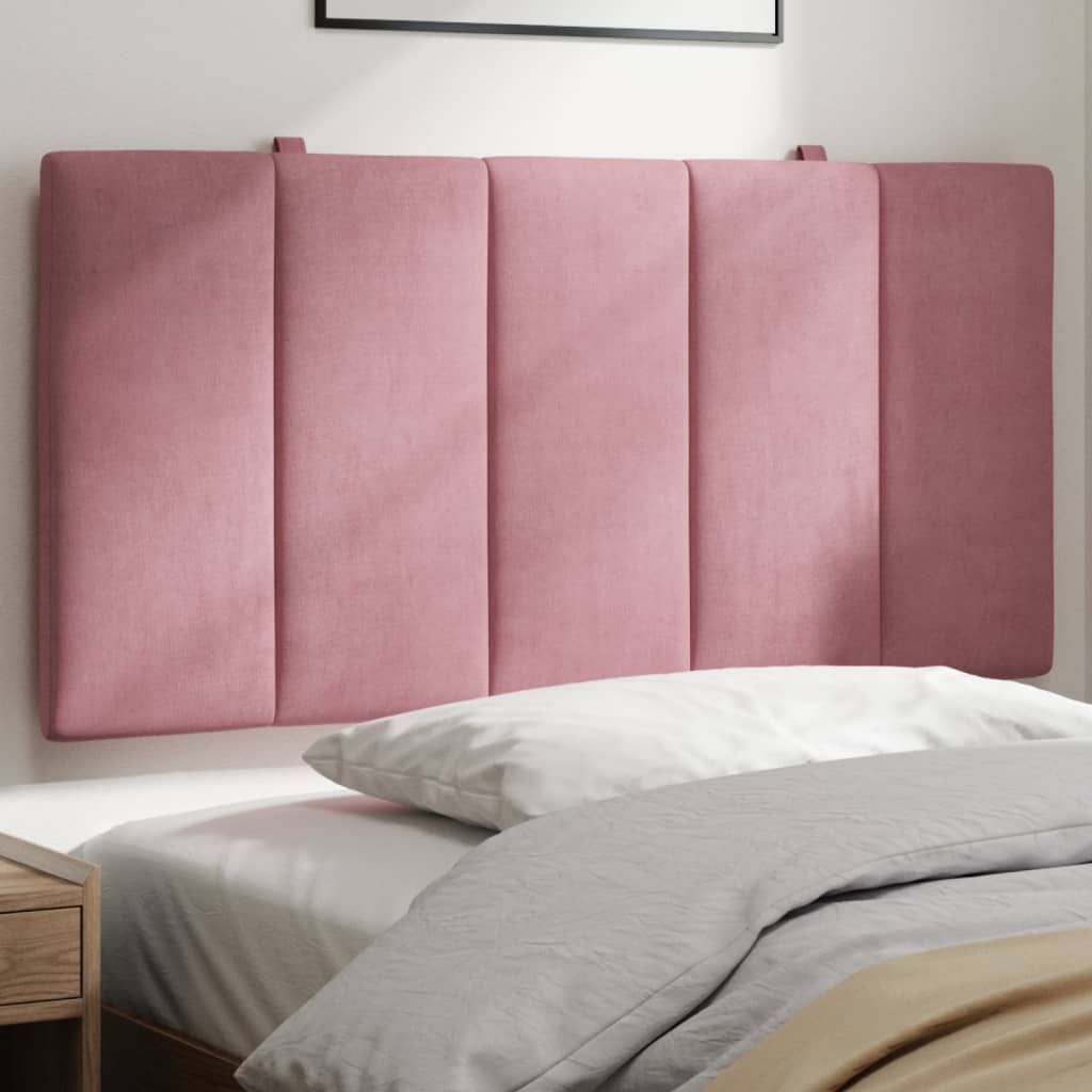 vidaXL Kopfteil-Kissen "Hanko" Rosa 100 cm Samt