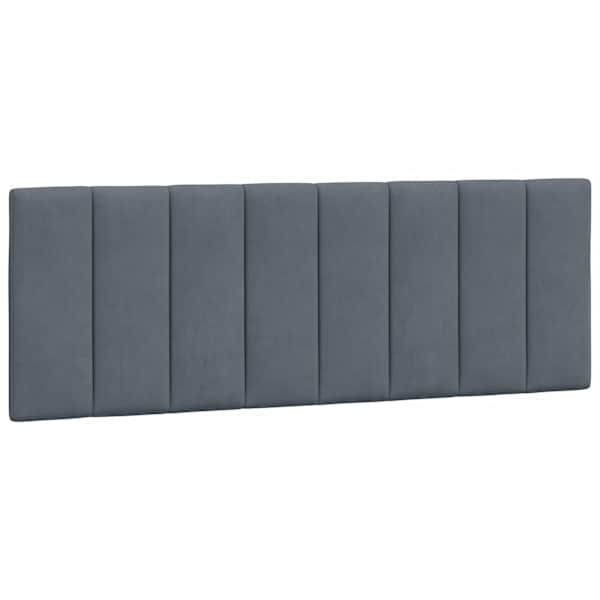 vidaXL voodipeatsi padi Hanko, tumehall, 120 cm, samet
