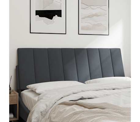 vidaXL Headboard Cushion "Hanko" Dark Grey 120 cm Velvet