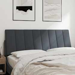 vidaXL Headboard Cushion "Hanko" Dark Grey 120 cm Velvet