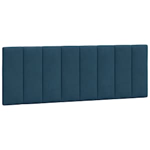 vidaXL voodipeatsi padi Hanko, sinine, 120 cm, samet