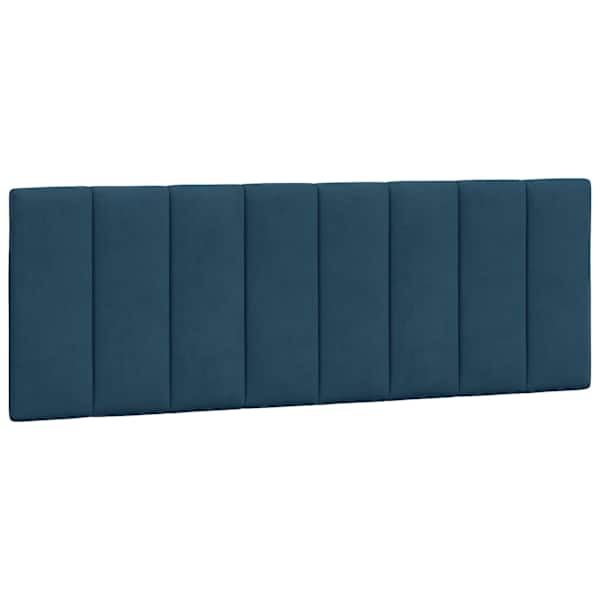 vidaXL voodipeatsi padi Hanko, sinine, 120 cm, samet