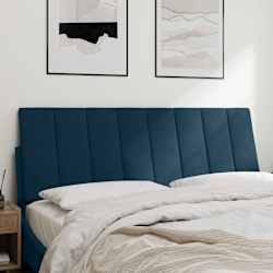 vidaXL Kopfteil-Kissen "Hanko" Blau 120 cm Samt