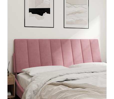 vidaXL Headboard Cushion "Hanko" Pink 120 cm Velvet