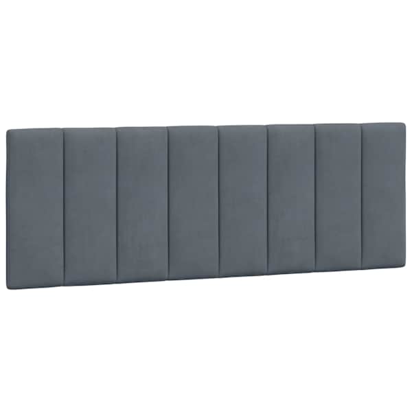 vidaXL voodipeatsi padi Hanko, tumehall, 140 cm, samet
