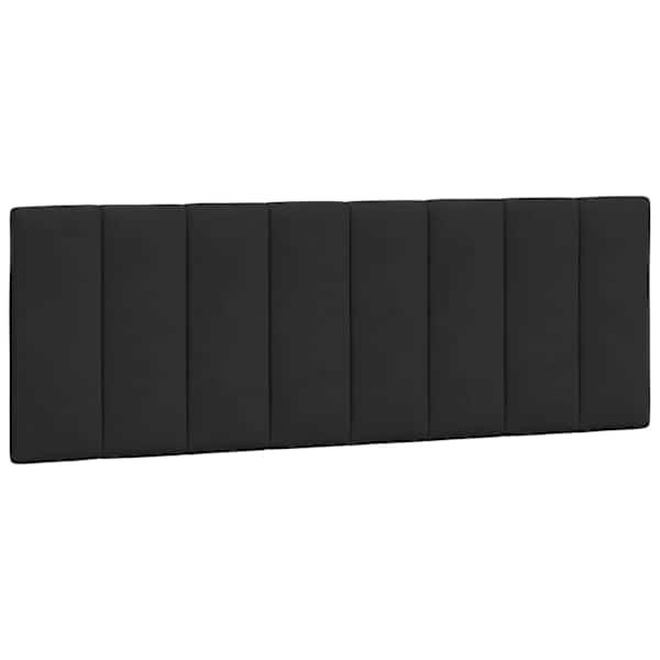 vidaXL voodipeatsi padi Hanko, must, 140 cm, samet