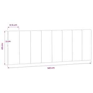 Polštář na čelo postele Hanko tmavě zelený 140 cm samet - obrázek 10