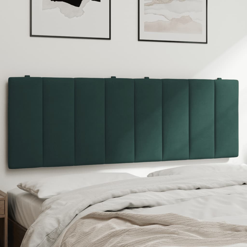vidaXL Pernă tăblie de pat, Hanko, verde, 140 cm, catifea