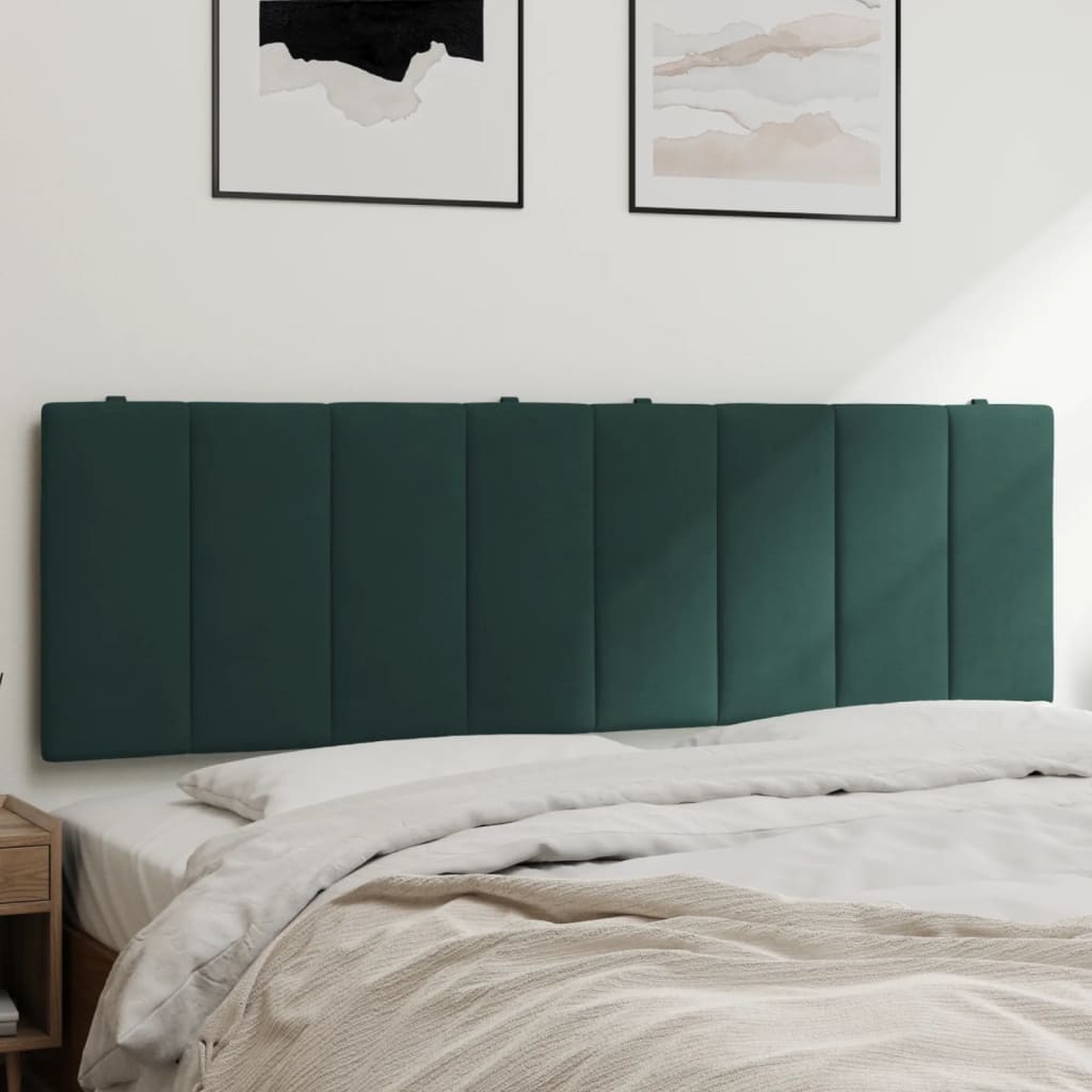 vidaXL Pernă tăblie de pat, Hanko, verde, 160 cm, catifea