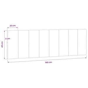 Polštář na čelo postele Hanko růžový 160 cm samet - obrázek 10
