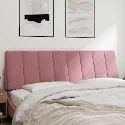 vidaXL Almofad&atilde;o de cabeceira Hanko 160 cm veludo rosa