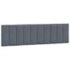 vidaXL voodipeatsi padi Hanko, tumehall, 180 cm, samet