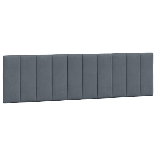vidaXL voodipeatsi padi Hanko, tumehall, 180 cm, samet
