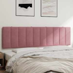 Blazina za vzglavje Hanko roza 180 cm žamet