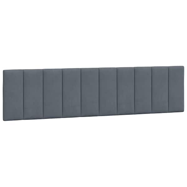 vidaXL voodipeatsi padi Hanko, tumehall, 200 cm, samet