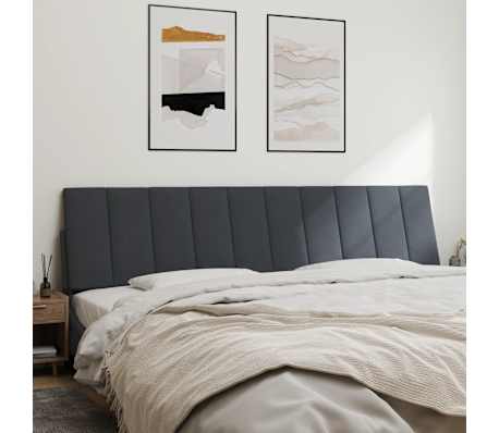 vidaXL gavlpude Hanko 200 cm velour m&oslash;rkegr&aring;