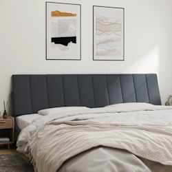 vidaXL Headboard Cushion "Hanko" Dark Grey 200 cm Velvet