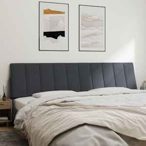 vidaXL gavlpude Hanko 200 cm velour m&oslash;rkegr&aring;