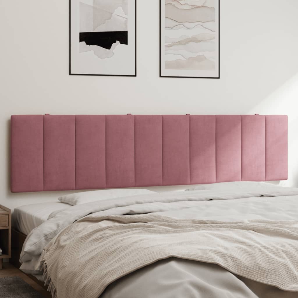 vidaXL Pernă tăblie de pat, roz, 200 cm, catifea