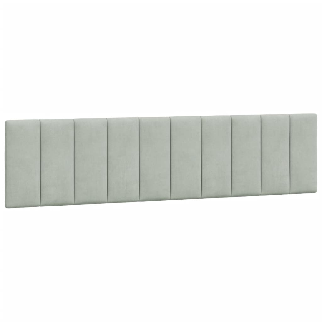 VidaXL Headboard Cushion Light Gray 76 Velvet