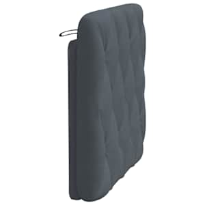 Polštář na čelo postele tmavě šedý 80 cm samet - obrázek 6