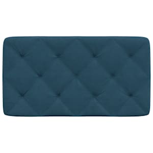 Polštář na čelo postele modrý 80 cm samet - obrázek 5