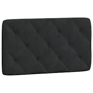 vidaXL voodipeatsi padi, must, 90 cm, samet