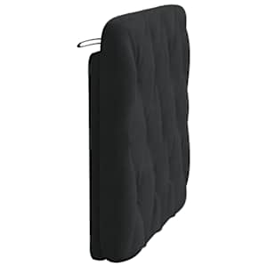 Polštář na čelo postele černý 90 cm samet - obrázek 6