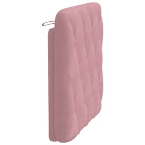 Polštář na čelo postele růžový 90 cm samet - obrázek 6