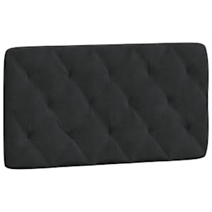 vidaXL voodipeatsi padi, must, 100 cm, samet