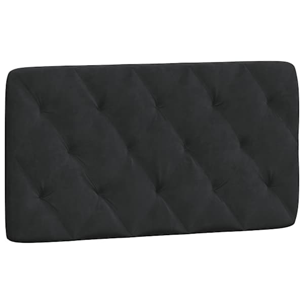 vidaXL voodipeatsi padi, must, 100 cm, samet