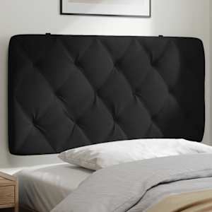 Blazina za vzglavje črna 100 cm žamet