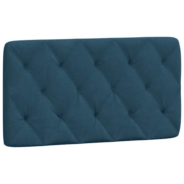 vidaXL voodipeatsi padi, sinine, 100 cm, samet
