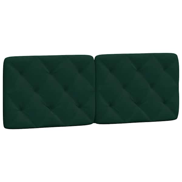 vidaXL voodipeatsi padi, tumeroheline, 120 cm, samet