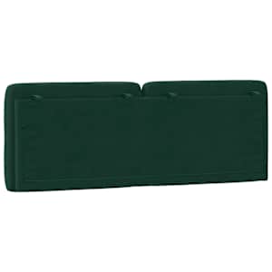 Polštář na čelo postele tmavě zelený 120 cm samet - obrázek 7