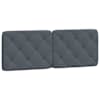 vidaXL voodipeatsi padi, tumehall, 140 cm, samet