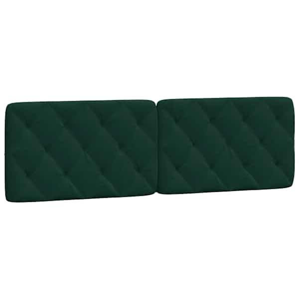 vidaXL voodipeatsi padi, tumeroheline, 160 cm, samet